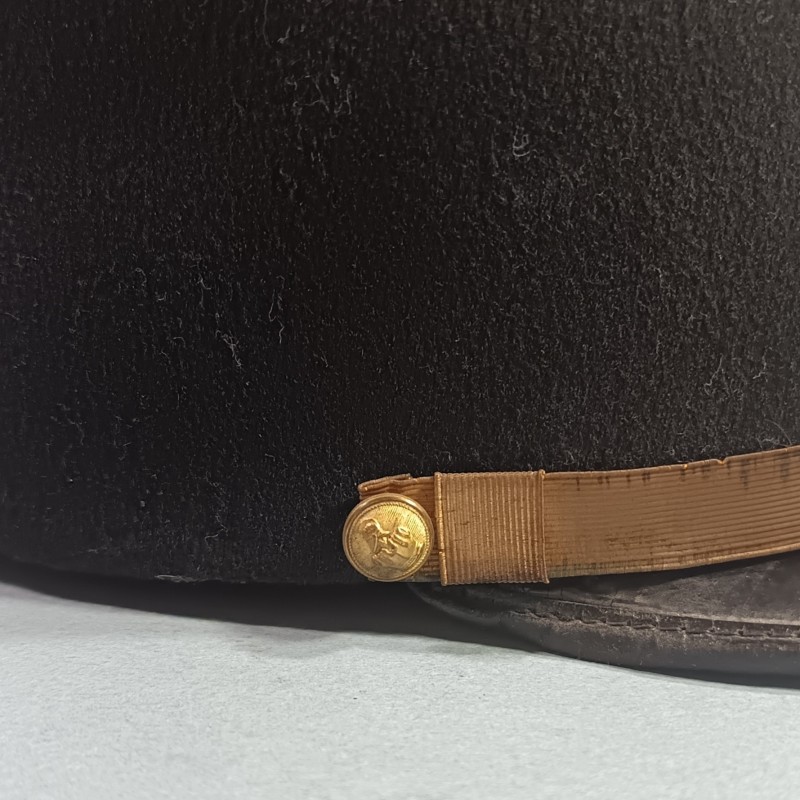 KEPI DE CAPITAINE DU 28 ème REGIMENT DE SAPEURS TELEGRAPHISTES DE TRANSMISSIONS MODELE 1919 - 1931 GUERRE 1939 - 1945